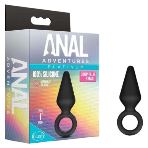 Anal Adventures Platinum S - anál dildó (fekete) - kicsi