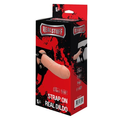 RealStuff Strap-On - élethű, felcsatolható dildó (natúr)
